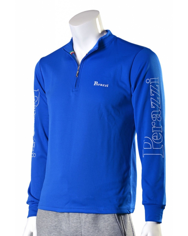 Long-sleeved technical shirt with zip