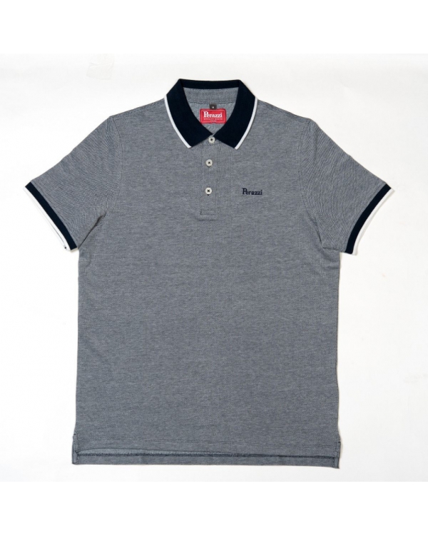 Cotton polo with short sleeve