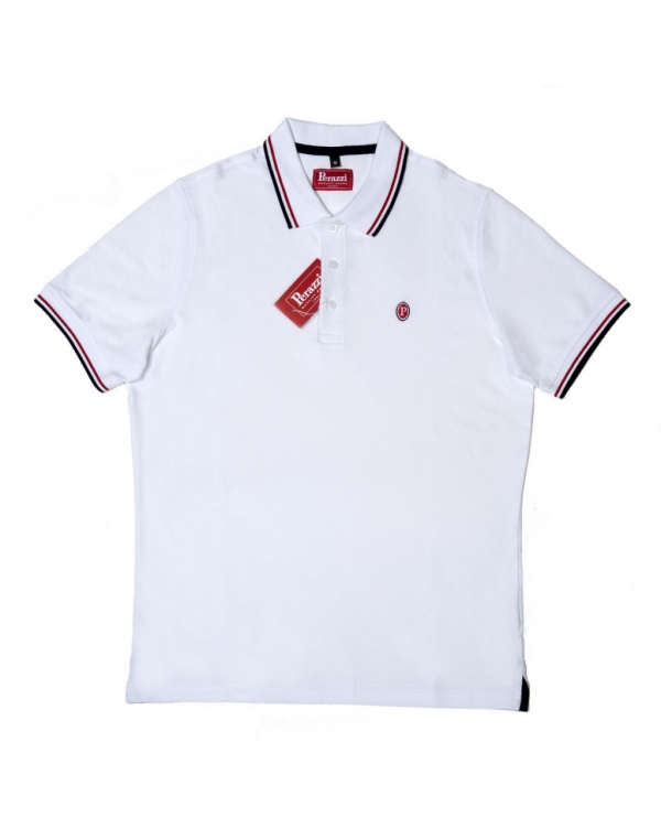 Cotton polo with short sleeve