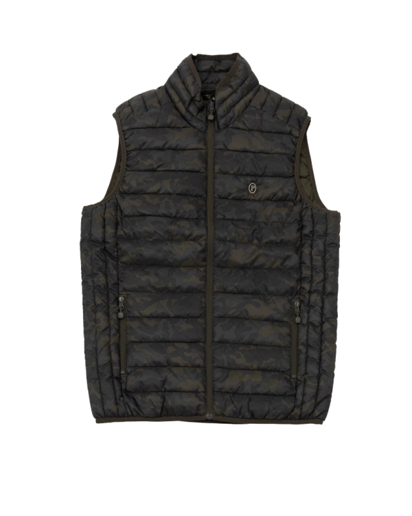 Gilet camouflage imbottito