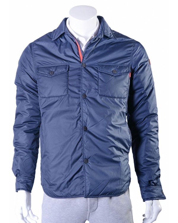 Thermal button-down shirt jacket