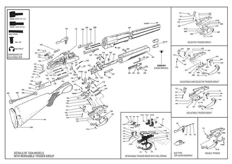 12GA with Removable Trigger Group