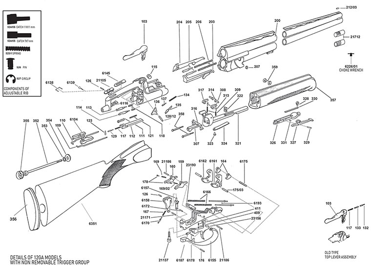 12GA with non Removable Trigger Group