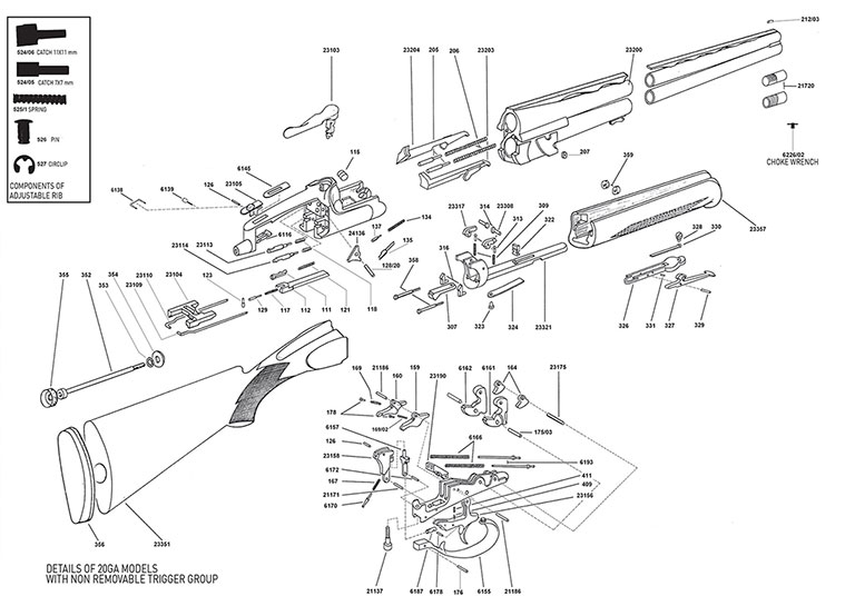 20GA with non Removable Trigger Group