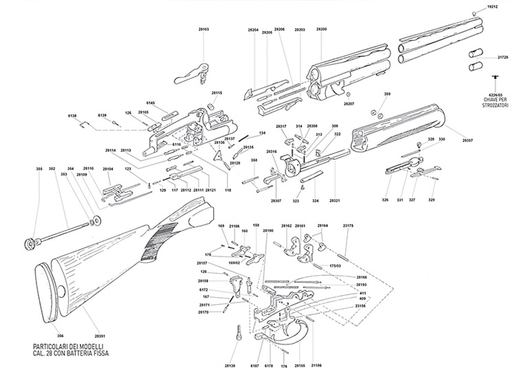 Calibro 28 Batteria Fissa